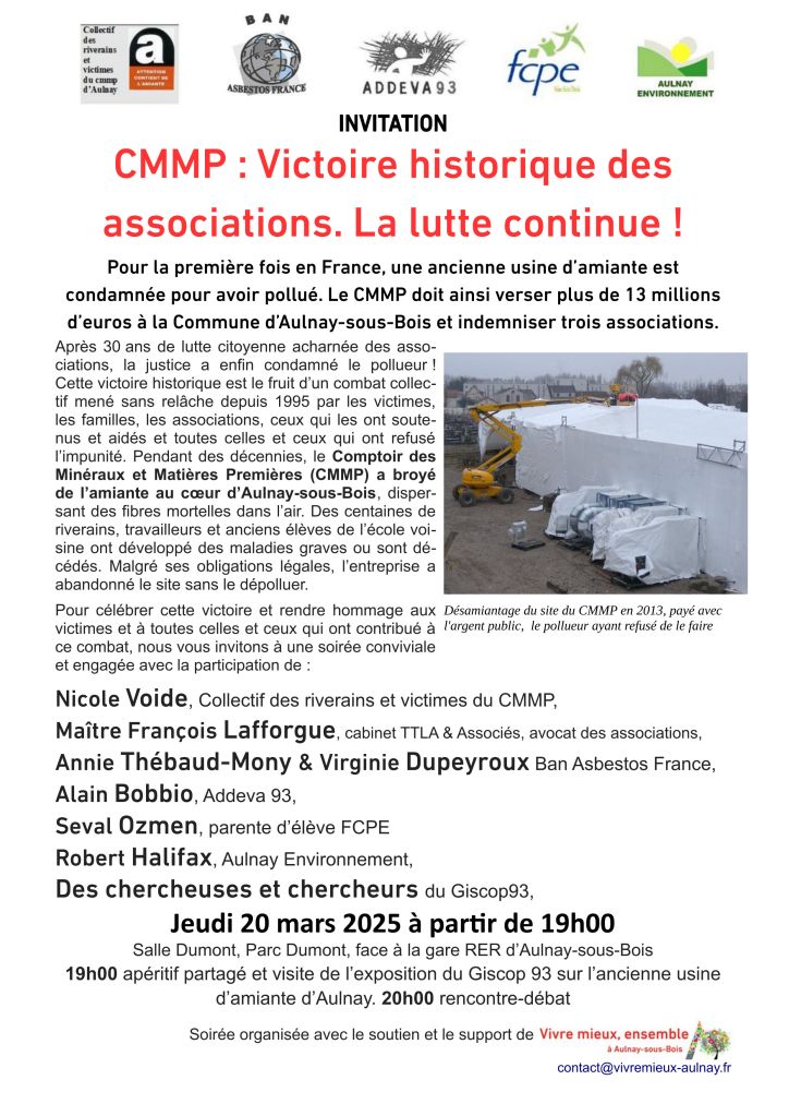 Invitation à la réunion CMPP